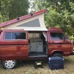 Fridge plugged in outside